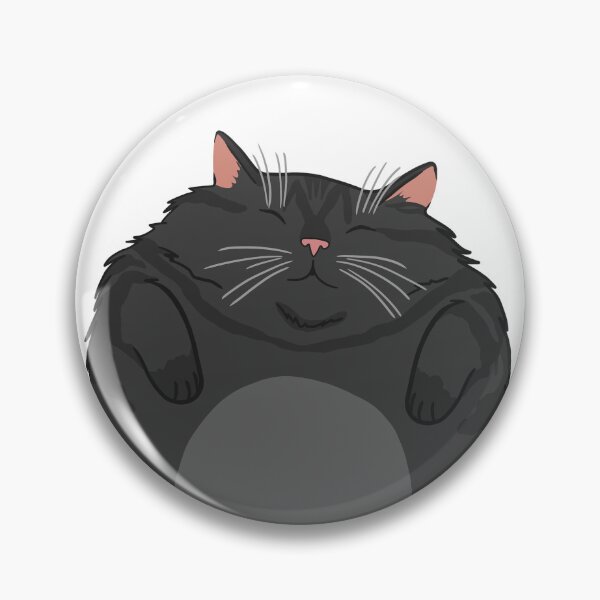Item preview, Fluffy Happiness (Balck Cat) designed and sold by YumeKurenai.
