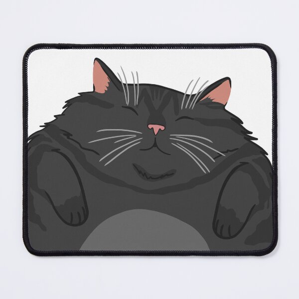 Item preview, Fluffy Happiness (Balck Cat) designed and sold by YumeKurenai.
