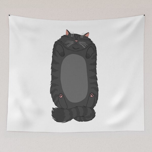 Item preview, Fluffy Happiness (Balck Cat) designed and sold by YumeKurenai.