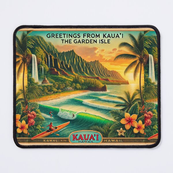 Item preview, Greetings from Kaua'i - The Garden Isle designed and sold by Meta2Physical.