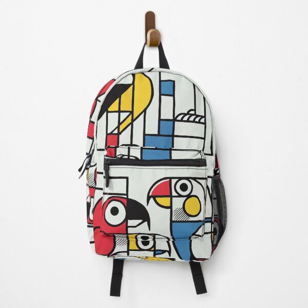 Item preview, Geometric Parrots: A Modernist Symphony of Color and Form designed and sold by Drawmecute.