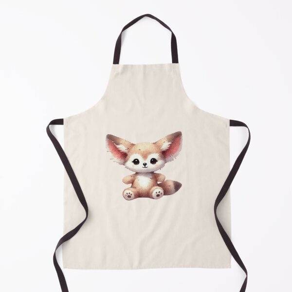 Aperçu de l'œuvre Bébé renard fennec assis créée et vendue par DaintyDooodles.