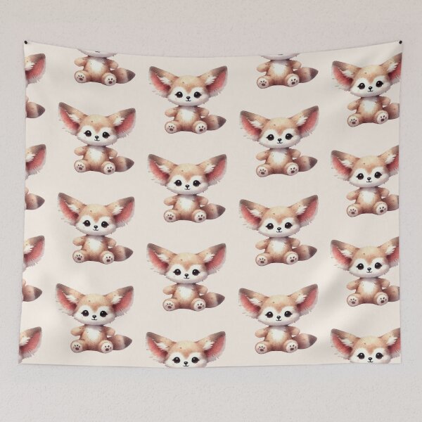 Item preview, Baby fennec fox sitting designed and sold by DaintyDooodles.