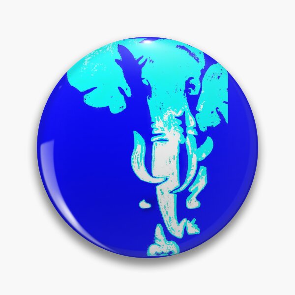 Item preview, Blue Elephant Blue backdrop  designed and sold by Chad's Fresh Art.
