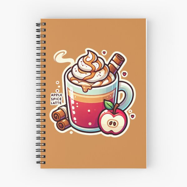 Item preview, Cozy Autumn Bliss | Hot Apple Spice Latte Illustration designed and sold by DEEPDesignsART.