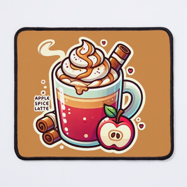 Item preview, Cozy Autumn Bliss | Hot Apple Spice Latte Illustration designed and sold by DEEPDesignsART.