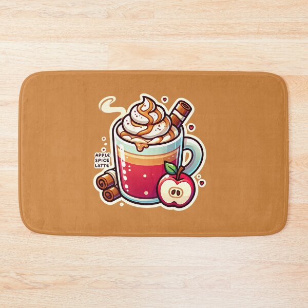Item preview, Cozy Autumn Bliss | Hot Apple Spice Latte Illustration designed and sold by DEEPDesignsART.