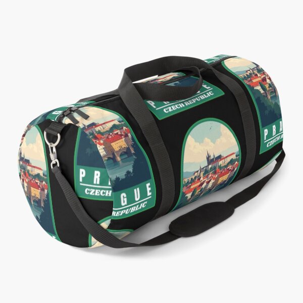 Item preview, Prague in the Czech Republic Retro Art Travel Landscape designed and sold by MaateoDesign.