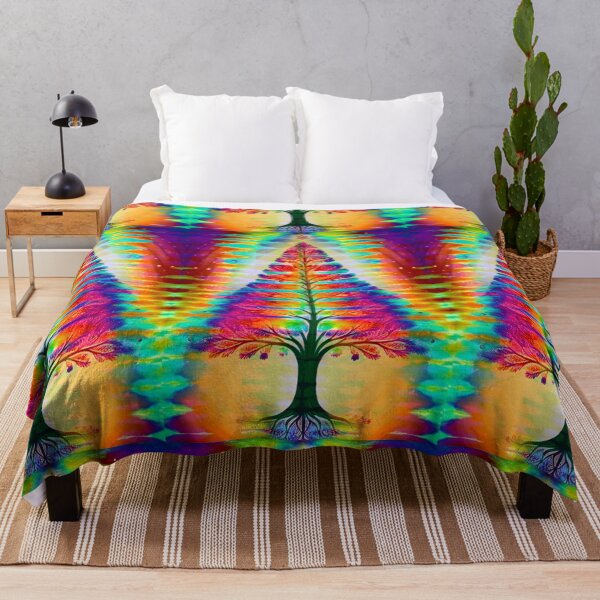 Item preview, Tie Dye Christmas Tree Rainbow designed and sold by AuroraXGreen.
