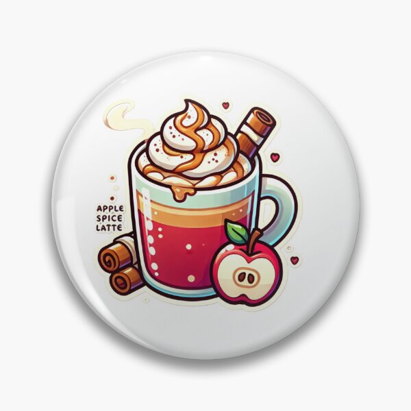 Item preview, Cozy Autumn Bliss | Hot Apple Spice Latte Illustration designed and sold by DEEPDesignsART.