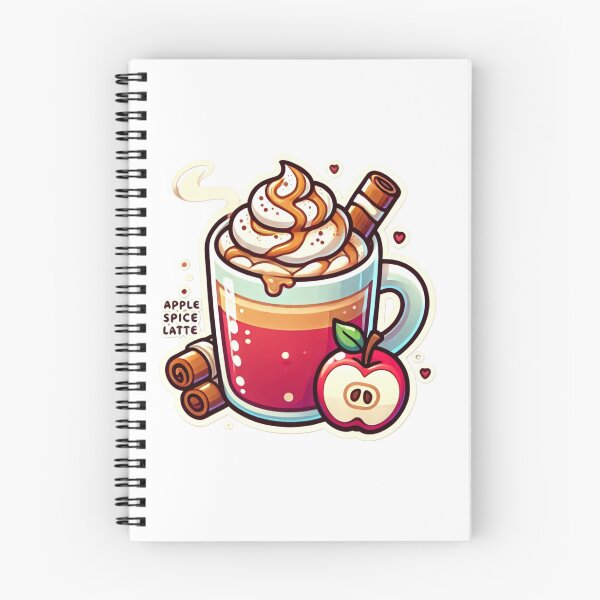 Item preview, Cozy Autumn Bliss | Hot Apple Spice Latte Illustration designed and sold by DEEPDesignsART.
