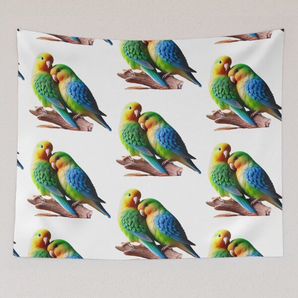 Item preview, Love Birds in Living Color designed and sold by GlassPenny.