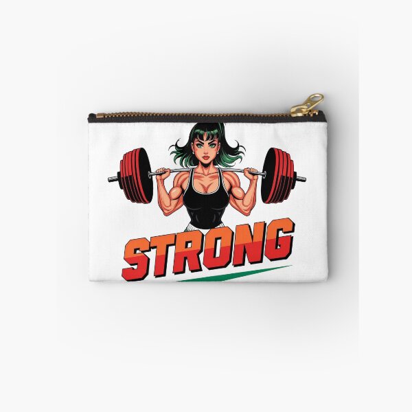 Item preview, Beautiful strong woman lifting a barbell. Gym designed and sold by JonelleTshirts.