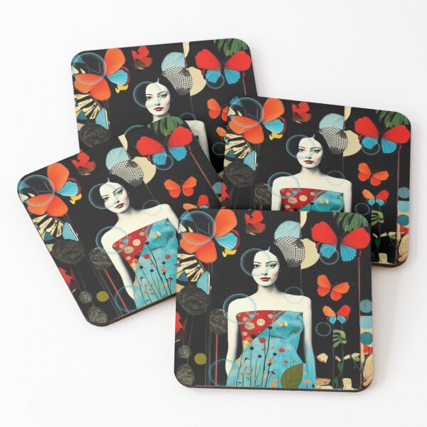 Item preview,  woman with soap bubbles and butterflies designed and sold by diulid.
