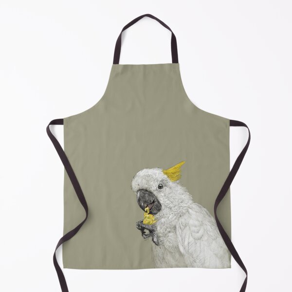 Item preview, Playful Yellow Crested Cockatoo Drawing designed and sold by Created-by-CC.
