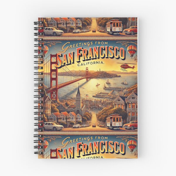 Aperçu de l'œuvre Salutations de San Francisco, Californie créée et vendue par Meta2Physical.