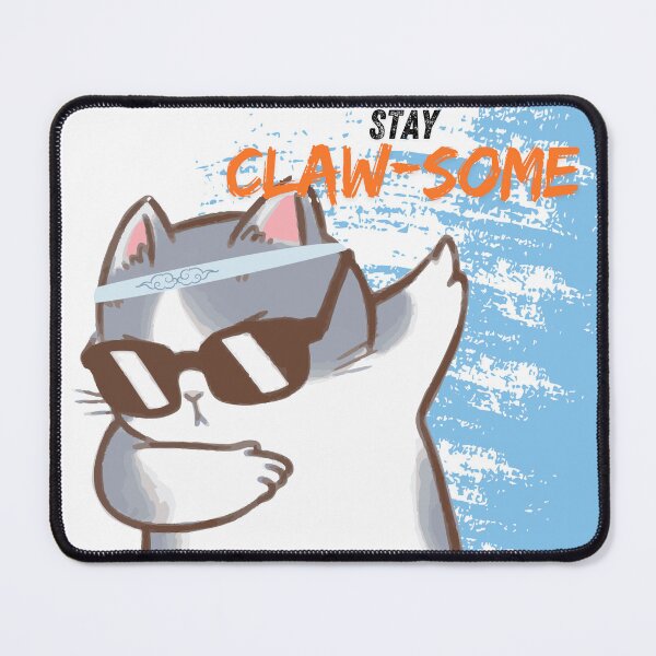 Item preview, Stay claw-some mouse pad designed and sold by BearyCutie.