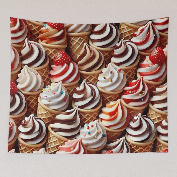 Item preview, Icecream Cones Pattern designed and sold by PuuuurfectAngel.