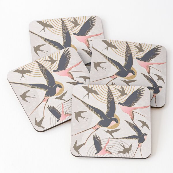 Item preview, Swallows in Flight designed and sold by TurquoiseBird.