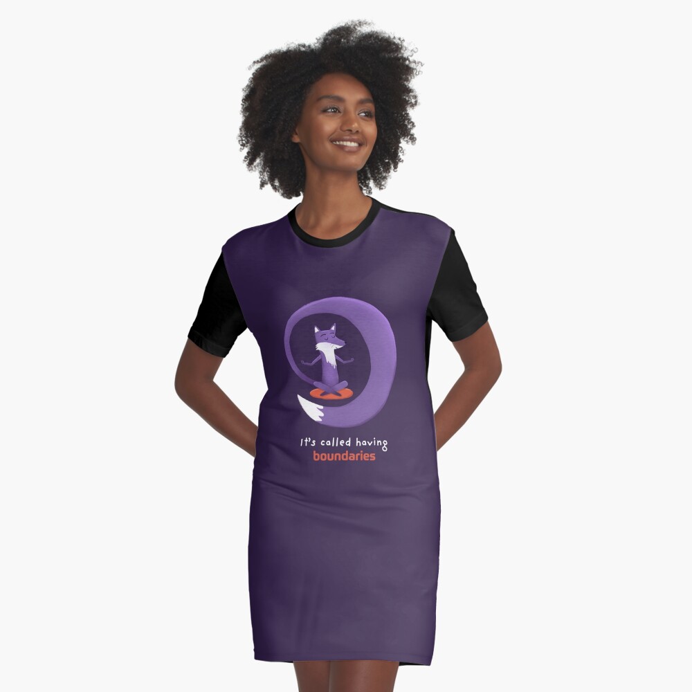 Item preview, Graphic T-Shirt Dress designed and sold by ItsPurpleFox.
