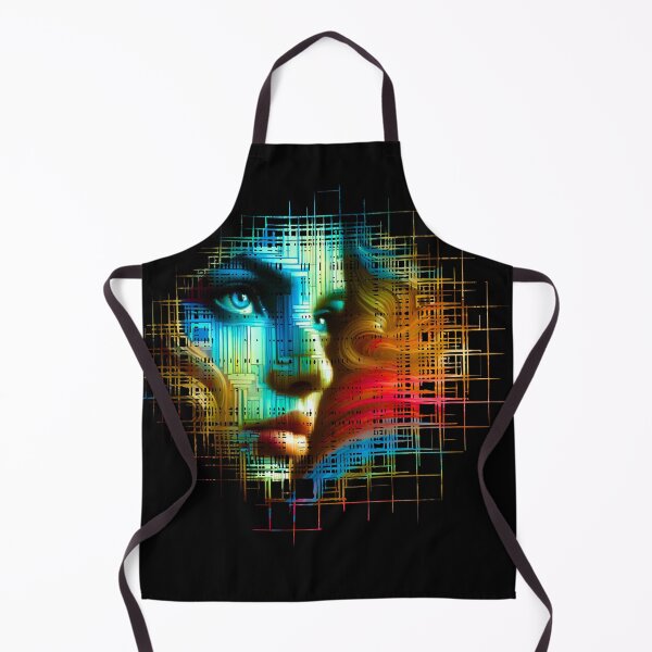 Item preview, Neural Network Inspired Vibrant Face Art designed and sold by DreamsArtwear.