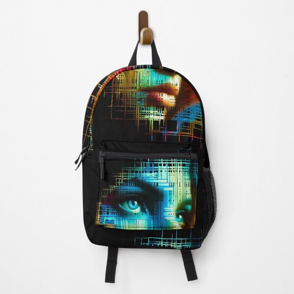 Item preview, Neural Network Inspired Vibrant Face Art designed and sold by DreamsArtwear.