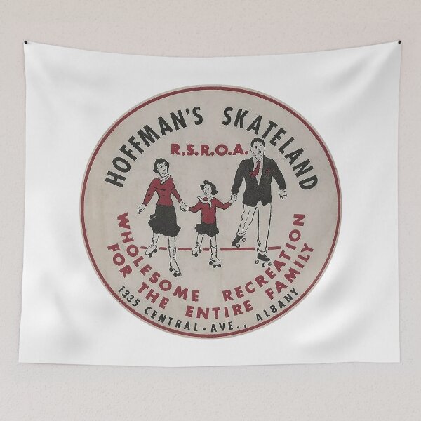 Item preview, Hoffmans Skateland Albany New York Roller Skating Rink Sticker Decal Label designed and sold by tislord.