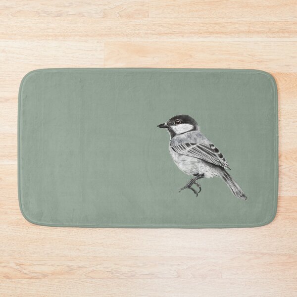 Item preview, Small Grey Black Asian Cinereous Tit Drawing designed and sold by Created-by-CC.