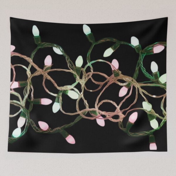 Item preview, Colorful Vintage Christmas lights graphic designed and sold by YourTrendyTees.