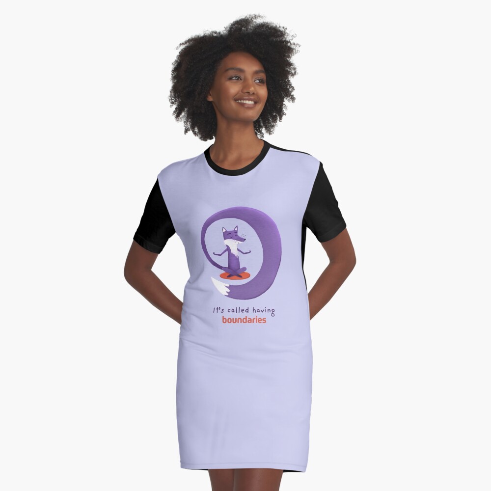 Item preview, Graphic T-Shirt Dress designed and sold by ItsPurpleFox.
