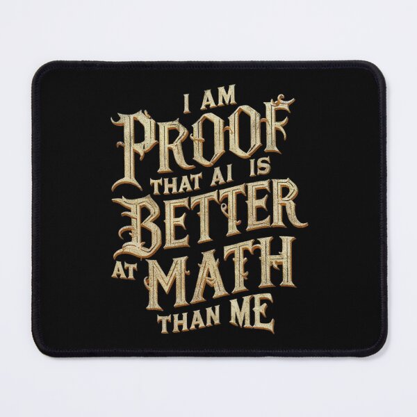 Item preview, I Am Proof That AI Is Better At Math Than Me Funny Gift For Students designed and sold by CosmicFreedom9.