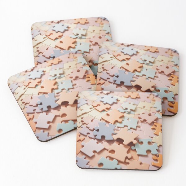 Item preview,  Pastel Puzzle Pieces Background designed and sold by hjian8219.