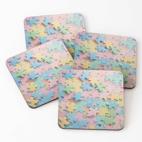 Item preview, Pastel Puzzle Pieces Background designed and sold by hjian8219.