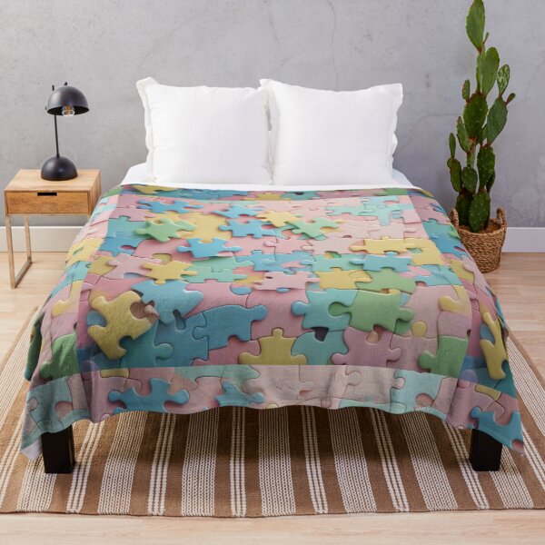 Item preview, Pastel Puzzle Pieces Background designed and sold by hjian8219.