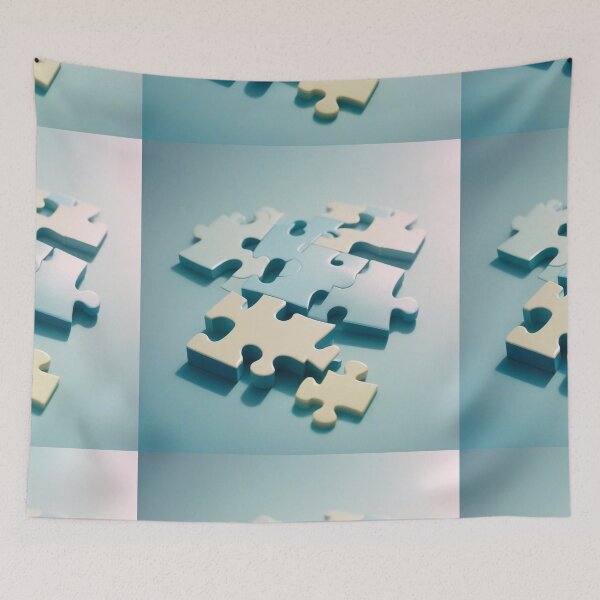 Item preview, Pastel Puzzle Pieces Background designed and sold by hjian8219.