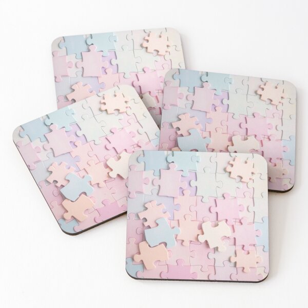 Item preview,  Pastel Puzzle Pieces Background designed and sold by hjian8219.