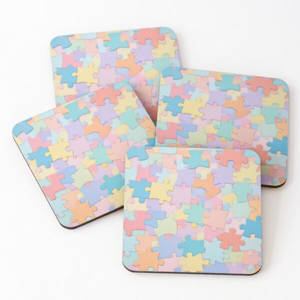 Item preview,  Pastel Puzzle Pieces Background designed and sold by hjian8219.