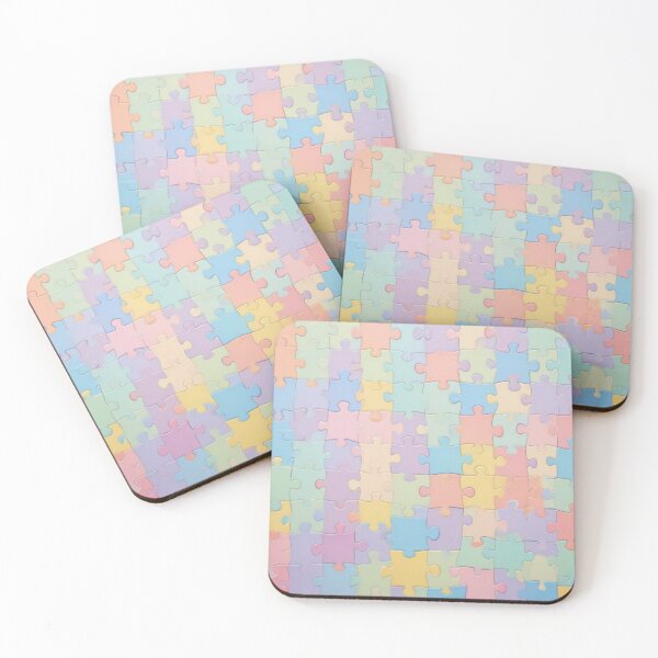 Item preview,  Pastel Puzzle Pieces Background designed and sold by hjian8219.