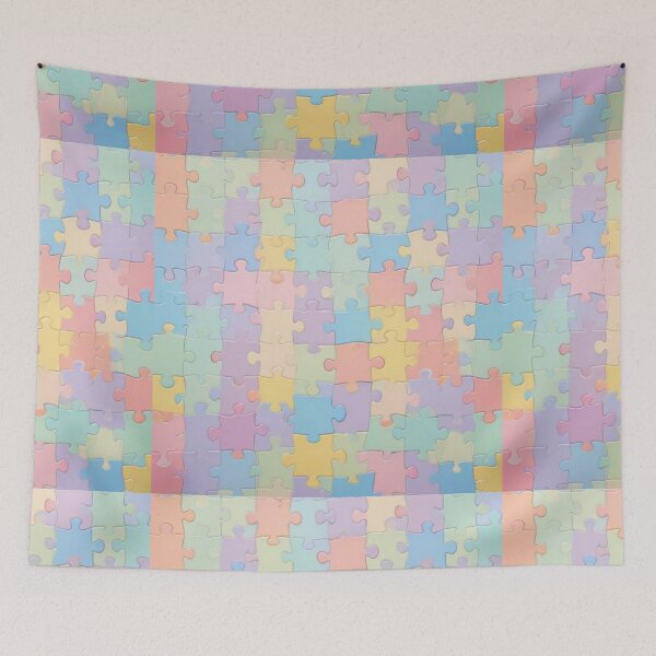Item preview,  Pastel Puzzle Pieces Background designed and sold by hjian8219.
