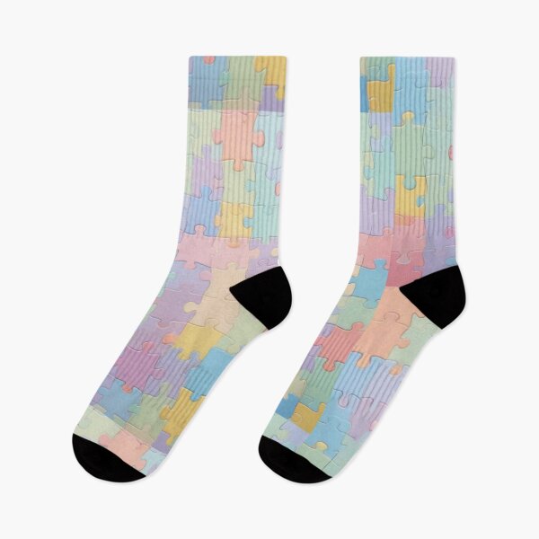 Item preview,  Pastel Puzzle Pieces Background designed and sold by hjian8219.