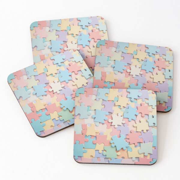 Item preview, Pastel Puzzle Pieces Background designed and sold by hjian8219.
