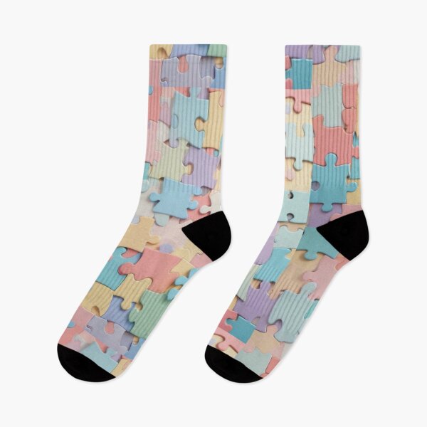 Item preview, Pastel Puzzle Pieces Background designed and sold by hjian8219.