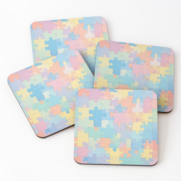 Item preview, Pastel Puzzle Pieces Background designed and sold by hjian8219.