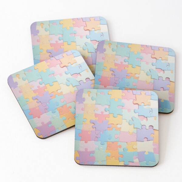 Item preview,  Pastel Puzzle Pieces Background designed and sold by hjian8219.