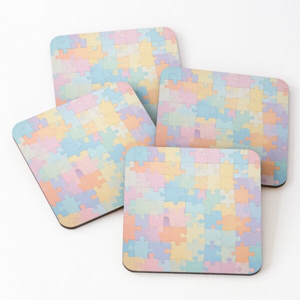 Item preview, Pastel Puzzle Pieces Background designed and sold by hjian8219.