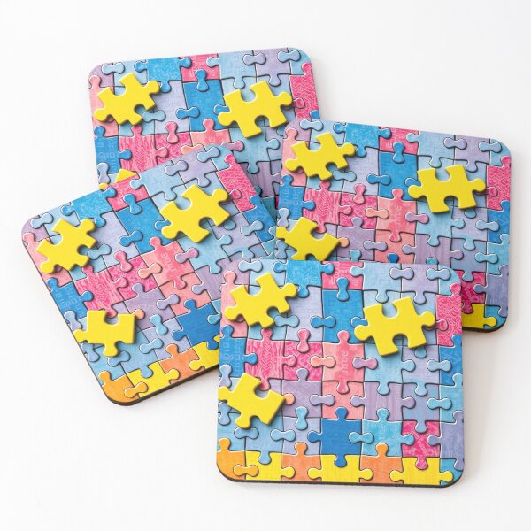 Item preview, Pastel Puzzle Pieces Background designed and sold by hjian8219.