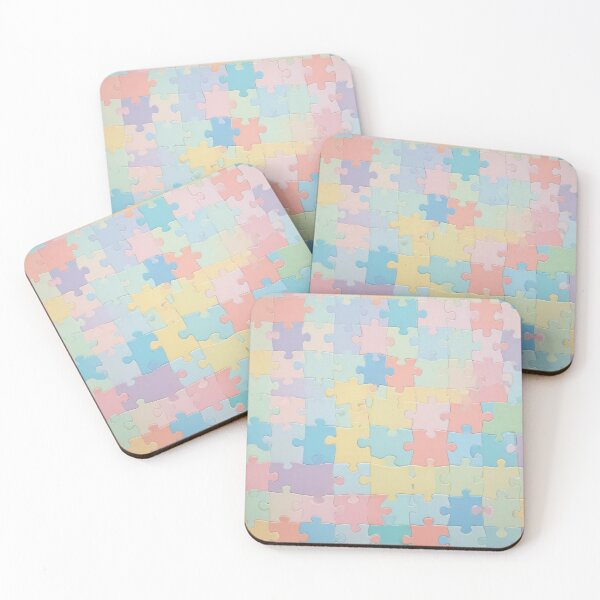 Item preview,  Pastel Puzzle Pieces Background designed and sold by hjian8219.