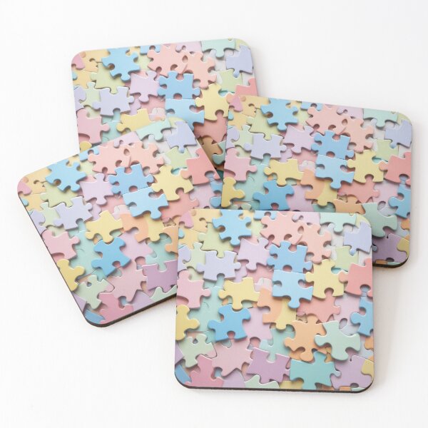 Item preview, Pastel Puzzle Pieces Background designed and sold by hjian8219.
