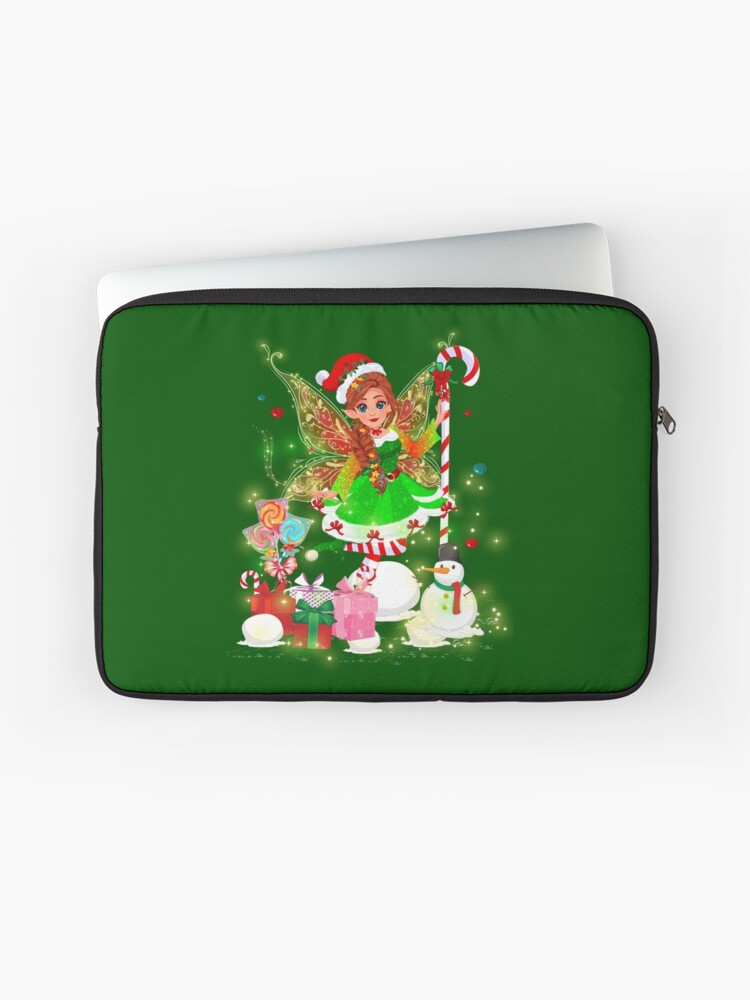 Thumbnail 1 of 2, Laptop Sleeve,  A Fairy Merry Christmas – Where Imagination Meets Holiday Magic!  designed and sold by FairyBookClub.