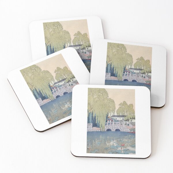 Item preview, Hiroshi Yoshida  Willow and Stone Bridge designed and sold by TeeARTHY.